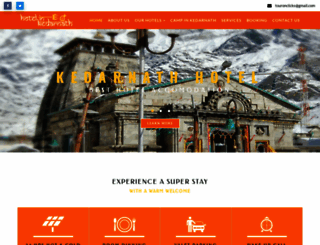 hotelinkedarnath.in screenshot