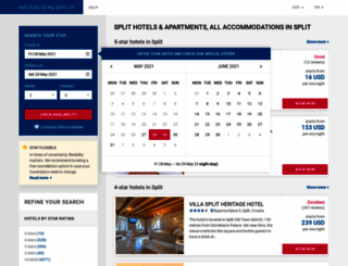 hotelinsplit.com screenshot