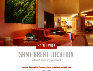 hotelirvine.com screenshot