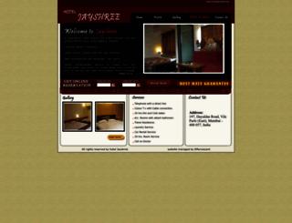 hoteljayshree.net screenshot
