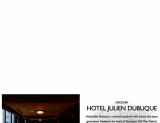 hoteljuliendubuque.com screenshot