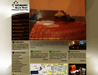 hotelkathmanduresort.com screenshot