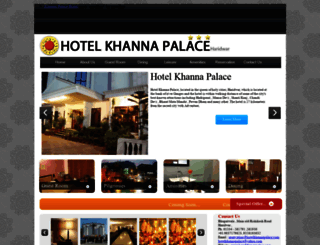 hotelkhannapalace.com screenshot