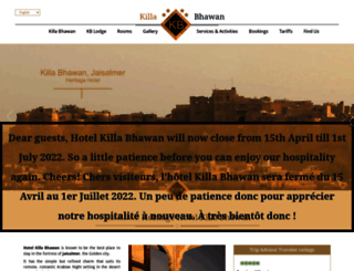 hotelkillabhawan.com screenshot