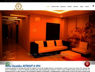 hotelkumbharetreat.com screenshot