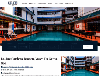 hotellapazgardens.com screenshot