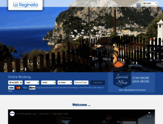 hotellareginella.com screenshot