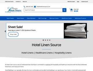 hotellinensource.com screenshot