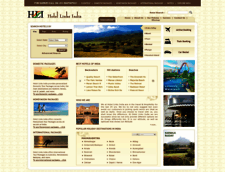 hotellinksindia.com screenshot