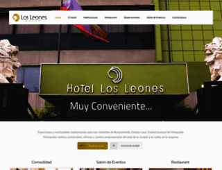 hotellosleones.com screenshot