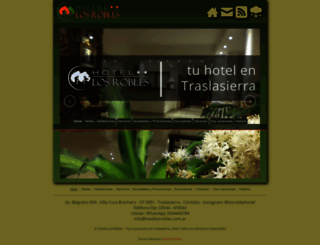 hotellosrobles.com.ar screenshot