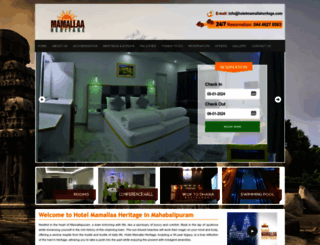 hotelmamallaheritage.com screenshot