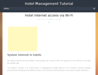 hotelmanagementtutorial.com screenshot