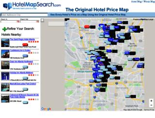 hotelmapsearch.com screenshot