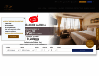 hotelmarbellamexico.com screenshot