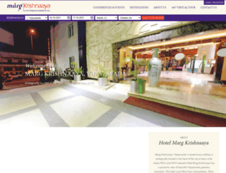 hotelmargkrishnaaya.com screenshot