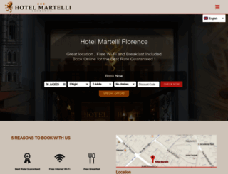 hotelmartelli.com screenshot