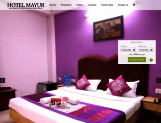 hotelmayurgwalior.com screenshot