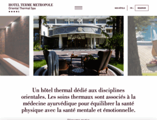 hotelmetropoleabano.fr screenshot