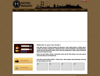 hotelmilanoistanbul.com screenshot
