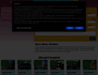 hotelmilanomarittima.net screenshot