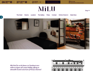 hotelmilu.com screenshot