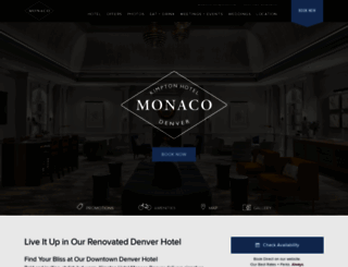hotelmonacodenver.com screenshot