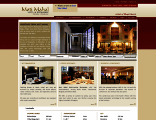 hotelmotimahal.net screenshot