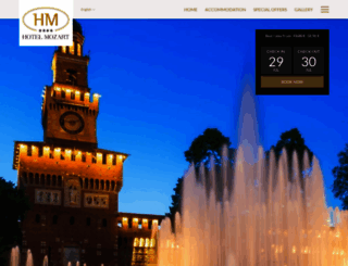 hotelmozartmilan.com screenshot