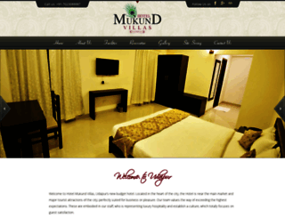 hotelmukundvillas.com screenshot