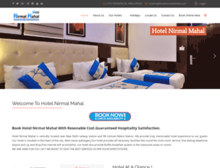 hotelnirmalmahal.com screenshot