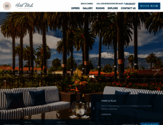 hoteloceanasantabarbara.com screenshot