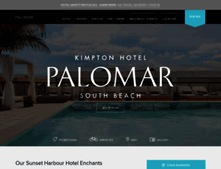 hotelpalomar-southbeach.com screenshot