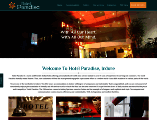 hotelparadise.co.in screenshot