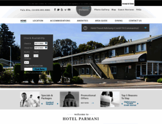 hotelparmani.com screenshot