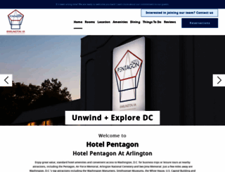 hotelpentagon.net screenshot