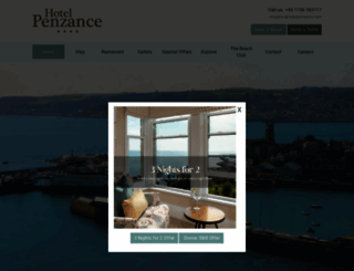 hotelpenzance.com screenshot