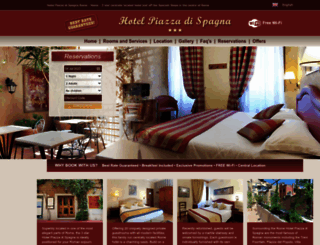 hotelpiazzadispagnarome.com screenshot