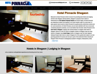 hotelpinnacleshegaon.com screenshot