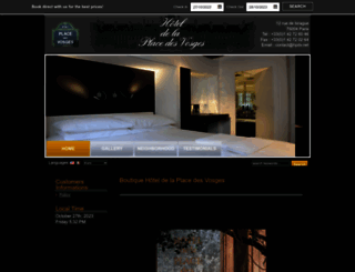 hotelplacedesvosges.com screenshot