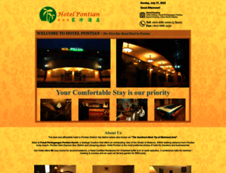 hotelpontian.com screenshot