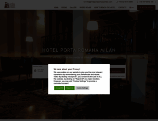 hotelportaromanamilan.com screenshot