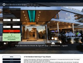 hotelportbenidorm.com screenshot