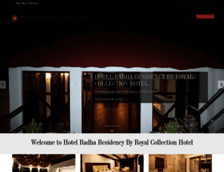 hotelradharesidency.com screenshot