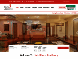 hotelramaresidency.com screenshot