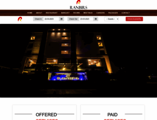 hotelranbirs.com screenshot