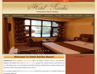 hotelranika.com screenshot