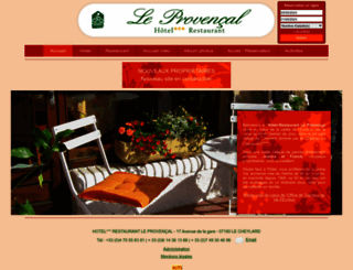 hotelrestaurantleprovencal.com screenshot