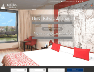 hotelriberadetriana.com screenshot