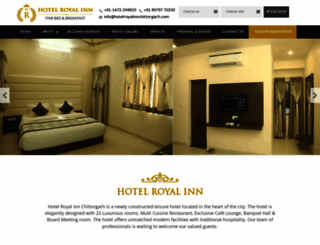 hotelroyalinnchittorgarh.com screenshot